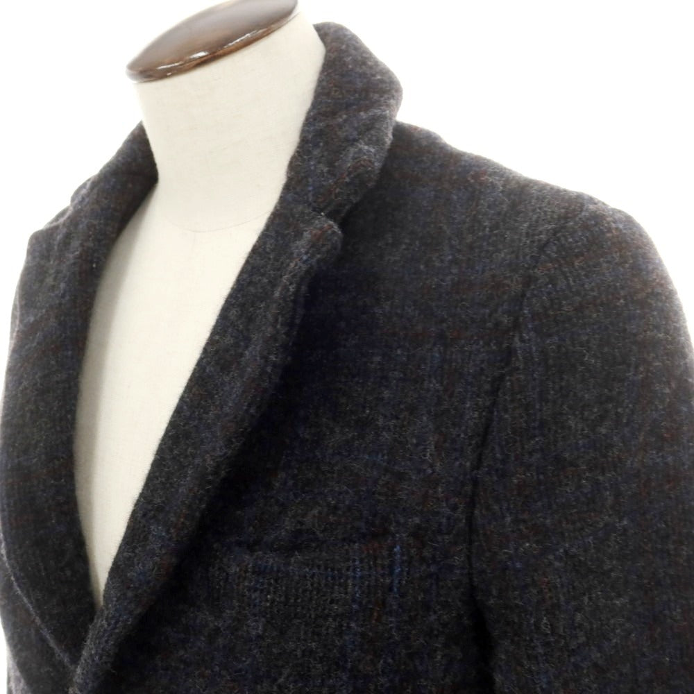 【中古】コムデギャルソン オムドゥ COMME des GARCONS HOMME DEUX 2024年秋冬 ウールチェック テーラードジャケット ダークグレーxレッド×ブルー【サイズL】【 状態ランクA 】【 メンズ 】 [DPD]