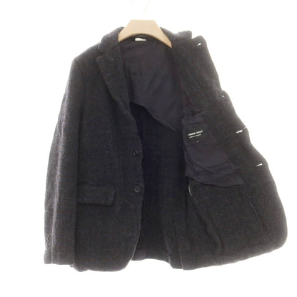 【中古】コムデギャルソン オムドゥ COMME des GARCONS HOMME DEUX 2024年秋冬 ウール チェック テーラードジャケット ダークグレーxレッド×ブルー【 L 】【 状態ランクA 】【 メンズ 】