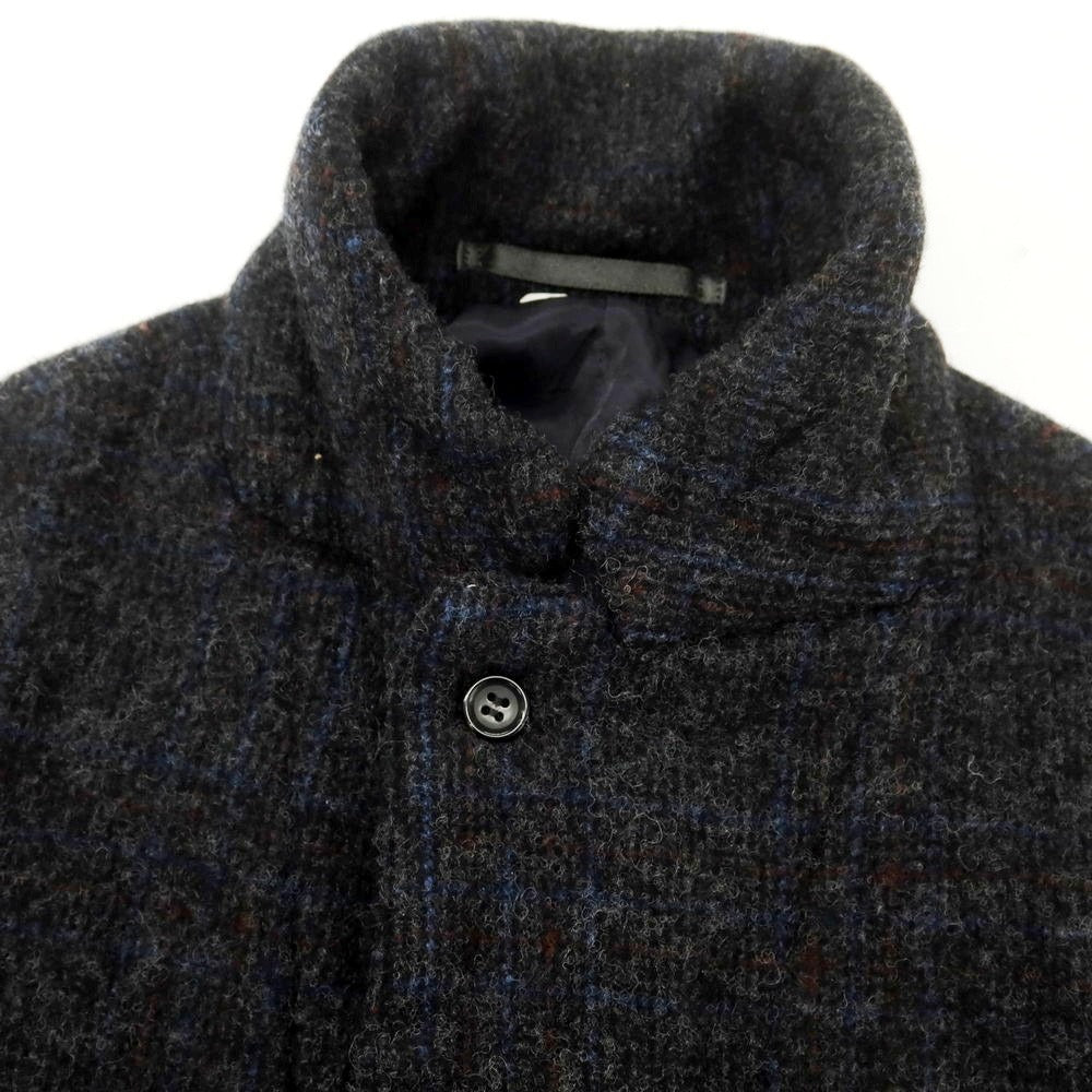 【中古】コムデギャルソン オムドゥ COMME des GARCONS HOMME DEUX 2024年秋冬 ウールチェック テーラードジャケット ダークグレーxレッド×ブルー【サイズL】【 状態ランクA 】【 メンズ 】 [DPD]