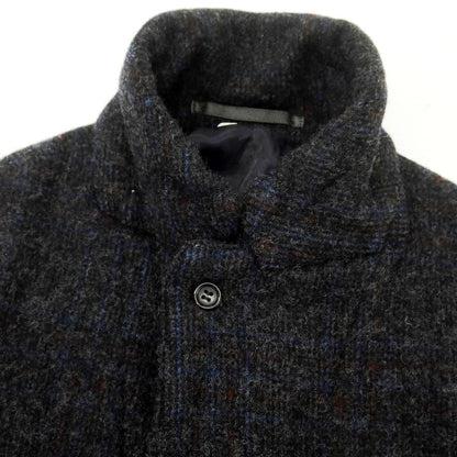 【中古】コムデギャルソン オムドゥ COMME des GARCONS HOMME DEUX 2024年秋冬 ウール チェック テーラードジャケット ダークグレーxレッド×ブルー【 L 】【 状態ランクA 】【 メンズ 】