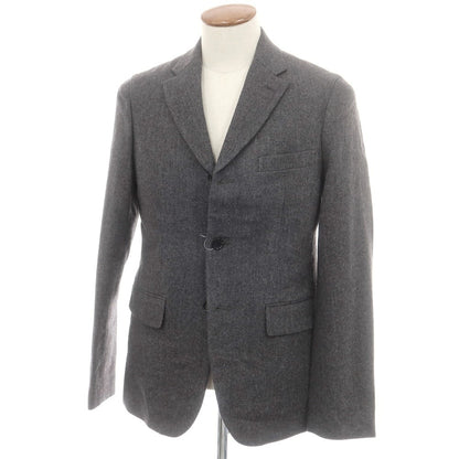 【中古】コムデギャルソン オムドゥ COMME des GARCONS HOMME DEUX 2024年秋冬 ヘリンボーンウール テーラードジャケット グレー【 M 】【 状態ランクA 】【 メンズ 】