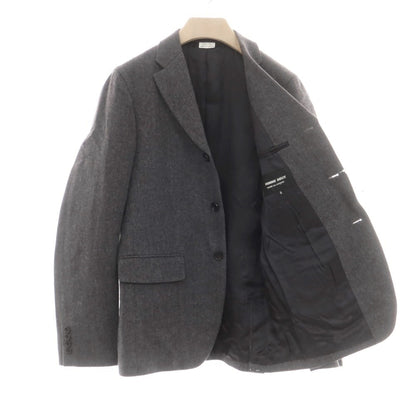 【中古】コムデギャルソン オムドゥ COMME des GARCONS HOMME DEUX 2024年秋冬 ヘリンボーンウール テーラードジャケット グレー【 M 】【 状態ランクA 】【 メンズ 】