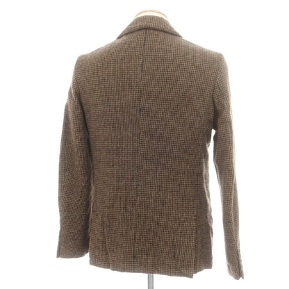 【中古】コムデギャルソン オムドゥ COMME des GARCONS HOMME DEUX 2024年秋冬 ウール ガンクラブチェック テーラードジャケット ブラウン系【 S 】【 状態ランクA 】【 メンズ 】