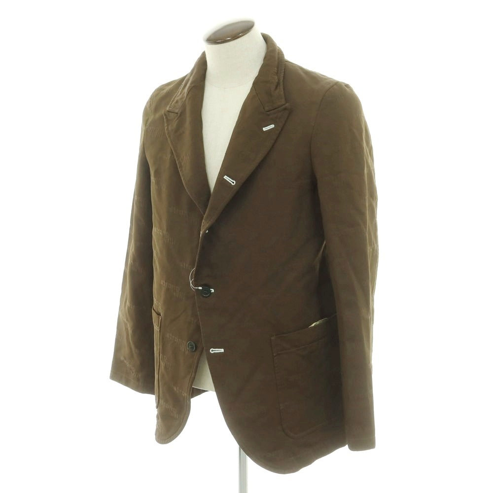 【中古】コムデギャルソンシャツ COMME des GARCONS SHIRT 2024年秋冬 ジャカードポリエステル カジュアルジャケット カーキ【サイズL】【 状態ランクA 】【 メンズ 】[EPD]