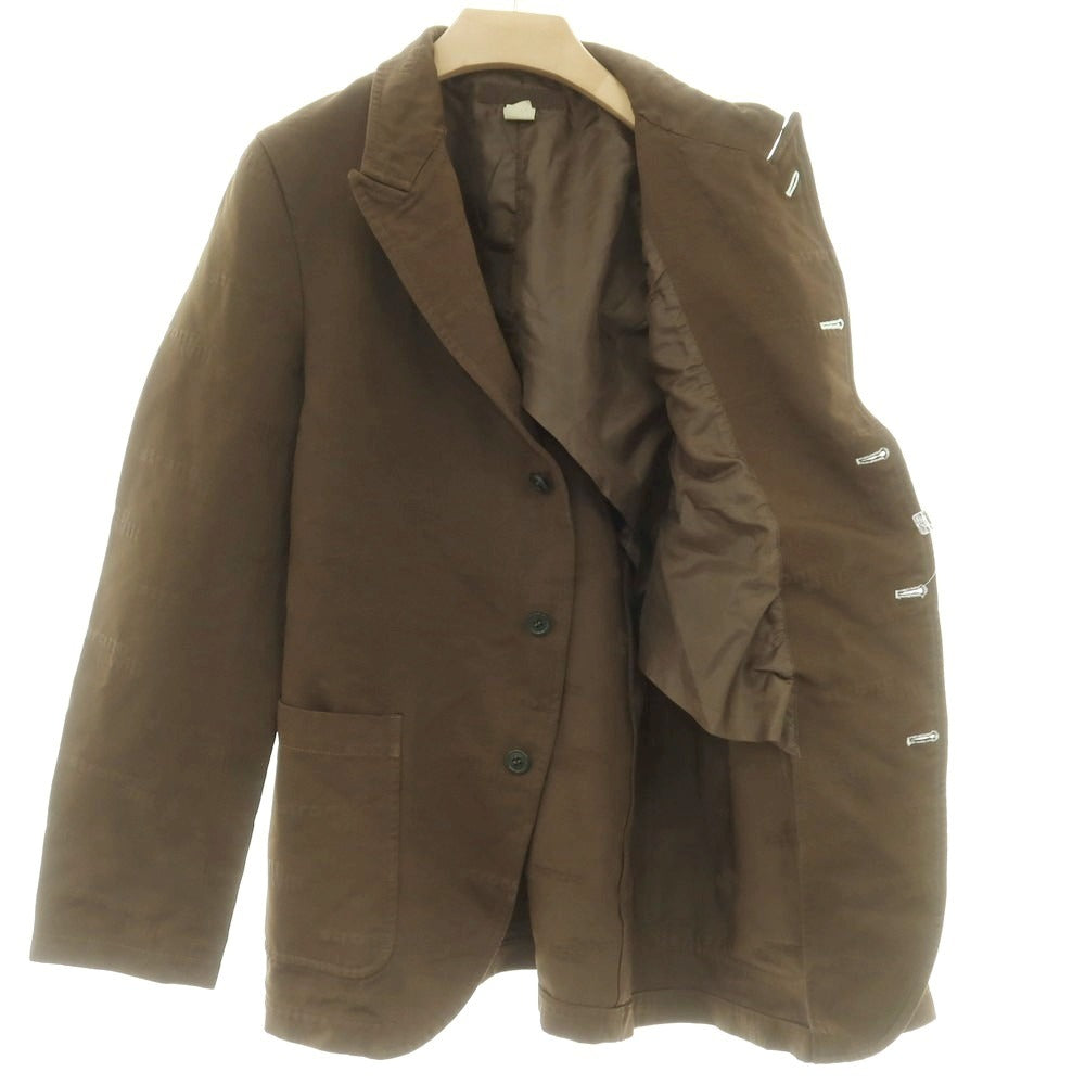 【中古】コムデギャルソンシャツ COMME des GARCONS SHIRT 2024年秋冬 ジャカードポリエステル カジュアルジャケット カーキ【サイズL】【 状態ランクA 】【 メンズ 】[EPD]