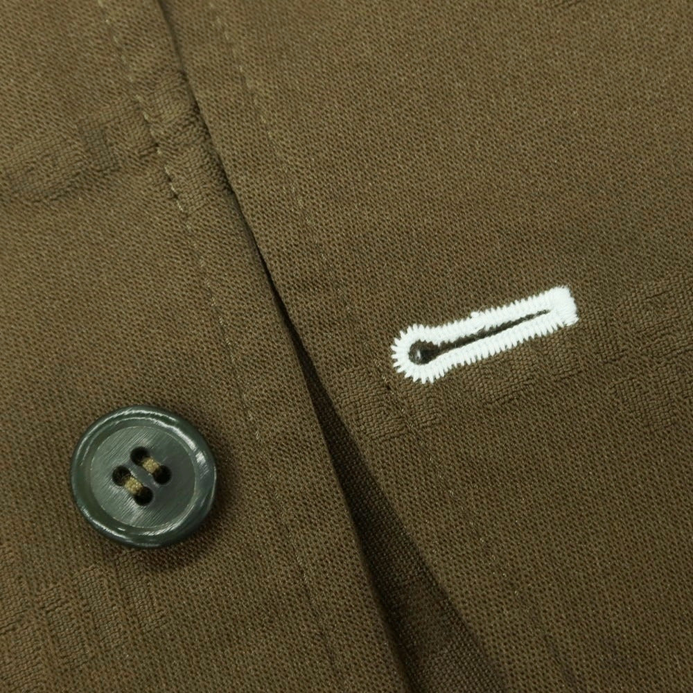 【中古】コムデギャルソンシャツ COMME des GARCONS SHIRT 2024年秋冬 ジャカードポリエステル カジュアルジャケット カーキ【サイズL】【 状態ランクA 】【 メンズ 】[EPD]