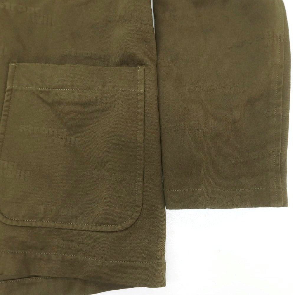 【中古】コムデギャルソンシャツ COMME des GARCONS SHIRT 2024年秋冬 ジャカードポリエステル カジュアルジャケット カーキ【サイズL】【 状態ランクA 】【 メンズ 】[EPD]