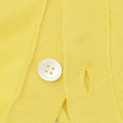 【中古】コムデギャルソンシャツ COMME des GARCONS SHIRT 2024年秋冬 ウール ロングニットベストカーディガン イエロー【 S 】【 状態ランクA 】【 メンズ 】