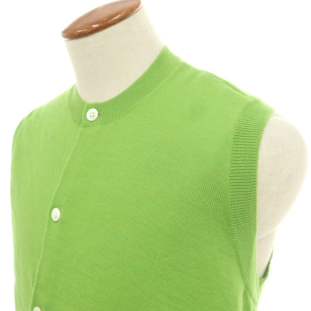 【中古】コムデギャルソンシャツ COMME des GARCONS SHIRT 2024年秋冬 ウール ロングニットベストカーディガン グリーン【 M 】【 状態ランクA 】【 メンズ 】