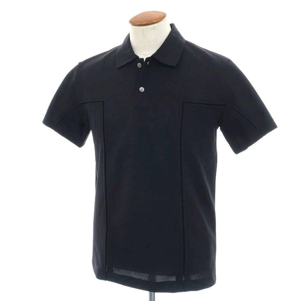 【中古】コムデギャルソン オムドゥ COMME des GARCONS HOMME DEUX 2024年秋冬 ポリエステル 半袖ポロシャツ ブラック【 M 】【 状態ランクA 】【 メンズ 】