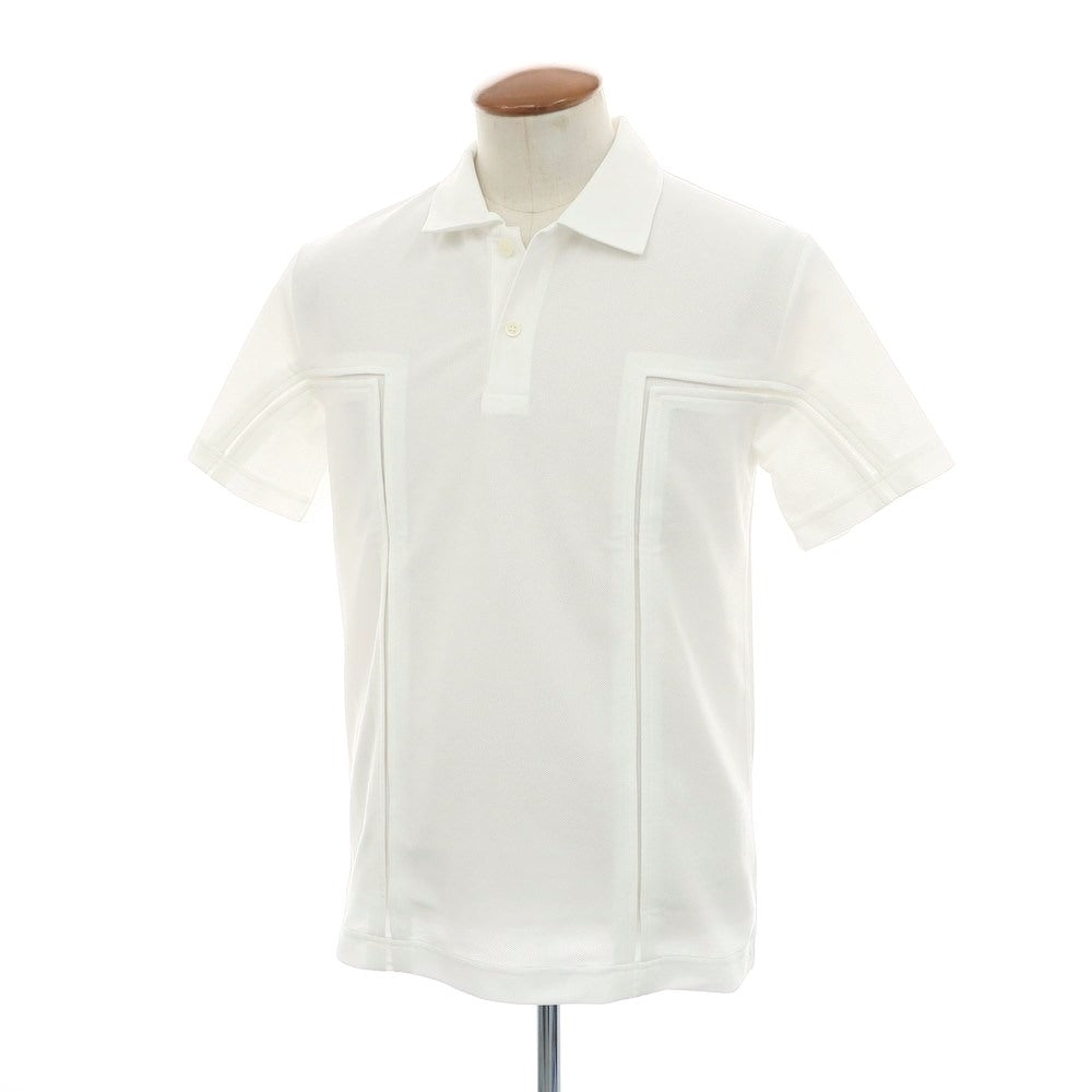 【中古】コムデギャルソン オムドゥ COMME des GARCONS HOMME DEUX 2024年秋冬 ポリエステル 半袖ポロシャツ ホワイト【 M 】【 状態ランクA 】【 メンズ 】