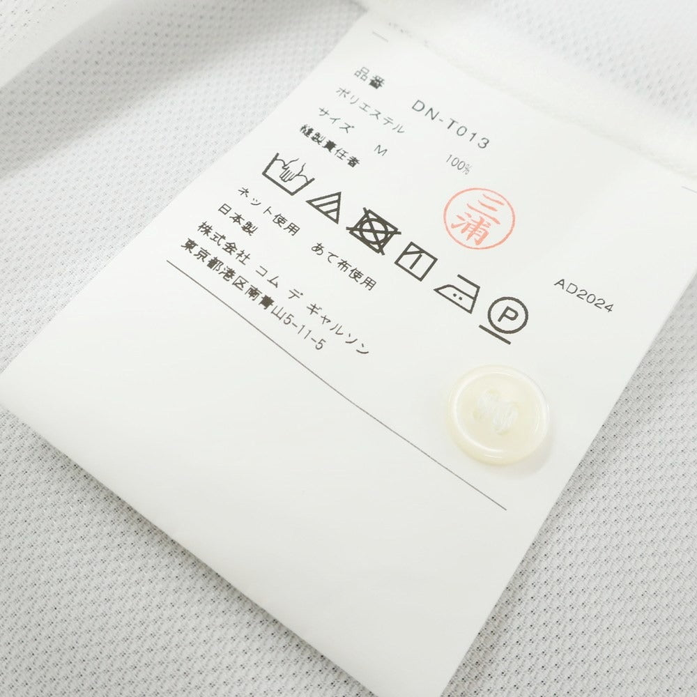 【中古】コムデギャルソン オムドゥ COMME des GARCONS HOMME DEUX 2024年秋冬 ポリエステル 半袖ポロシャツ ホワイト【 M 】【 状態ランクA 】【 メンズ 】