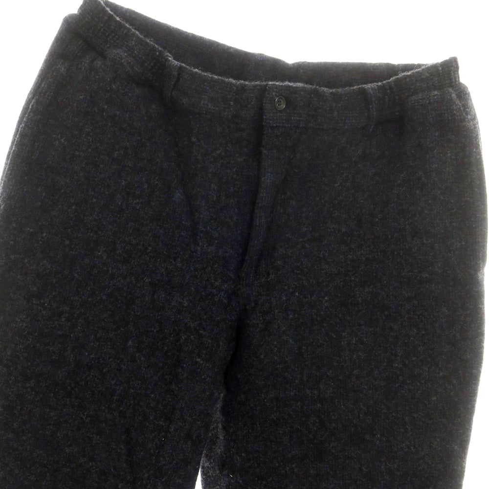 【中古】コムデギャルソン オムドゥ COMME des GARCONS HOMME DEUX ウール テーパード カジュアルスラックスパンツ ダークグレー【 L 】【 状態ランクA 】【 メンズ 】[CPD]