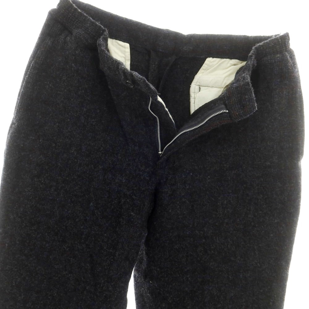 【中古】コムデギャルソン オムドゥ COMME des GARCONS HOMME DEUX ウール テーパード カジュアルスラックスパンツ ダークグレー【 L 】【 状態ランクA 】【 メンズ 】[CPD]