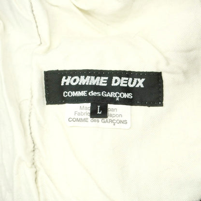 【中古】コムデギャルソン オムドゥ COMME des GARCONS HOMME DEUX ウール テーパード カジュアルスラックスパンツ ダークグレー【 L 】【 状態ランクA 】【 メンズ 】