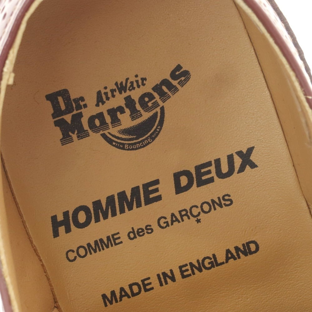 【中古】コムデギャルソン オムドゥ COMME des GARCONS HOMME DEUX × Dr.Martens FREDERICO ウイングチップ シューズ バーガンディ【 UK6 】【 状態ランクA 】【 メンズ 】