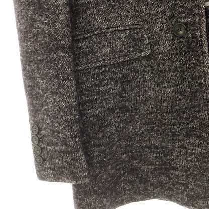 【中古】ミスターリックテイラー Mr.Rick Tailor ウールコットン チェスターフィールドコート ブラックxホワイト【 46 】【 状態ランクC 】【 メンズ 】