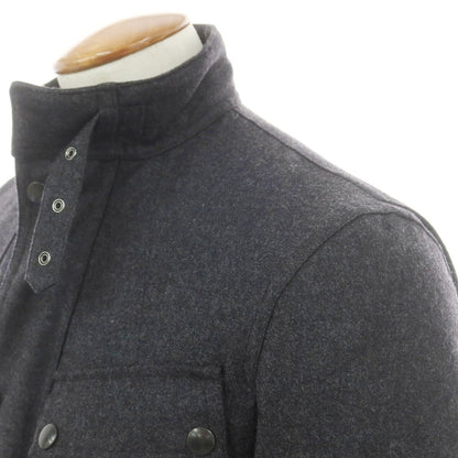 【中古】トゥモローランド TOMORROWLAND ウールカシミヤ スタンドカラー 中綿ブルゾン ダークグレー【 M 】【 状態ランクB 】【 メンズ 】
