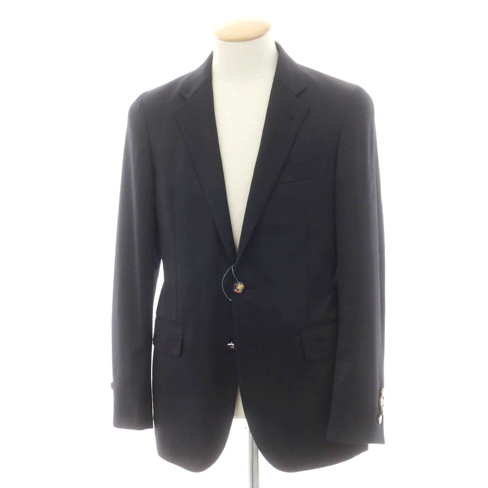 【中古】ディストリクトユナイテッドアローズ District UNITED ARROWS ウール テーラードジャケット ブラック【 44 】【 状態ランクC 】【 メンズ 】