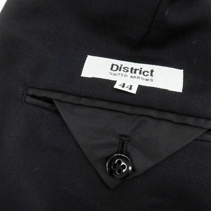 【中古】ディストリクトユナイテッドアローズ District UNITED ARROWS ウール テーラードジャケット ブラック【 44 】【 状態ランクC 】【 メンズ 】