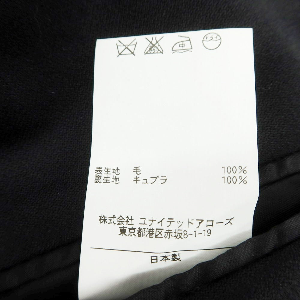 【中古】ディストリクトユナイテッドアローズ District UNITED ARROWS ウール テーラードジャケット ブラック【 44 】【 状態ランクC 】【 メンズ 】