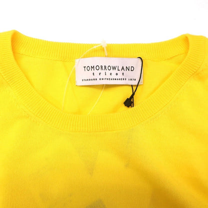 【中古】トゥモローランド TOMORROWLAND ハイゲージ コットン クルーネック プルオーバーニット イエロー【 M 】【 状態ランクB 】【 メンズ 】