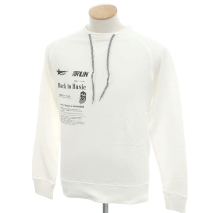 [Used] Golden Goose GOLDEN GOOSE Cotton Crew Neck Sweatshirt White [XS] [Condition Rank C] [Men&
