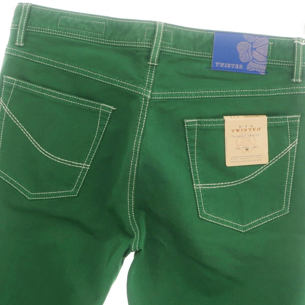 [Used] GTA TWISTED Stretch Cotton Polyester 5 Pocket Pants Green [32] [Condition Rank A] [Men&