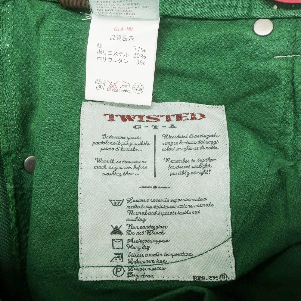 [Used] GTA TWISTED Stretch Cotton Polyester 5 Pocket Pants Green [32] [Condition Rank A] [Men&