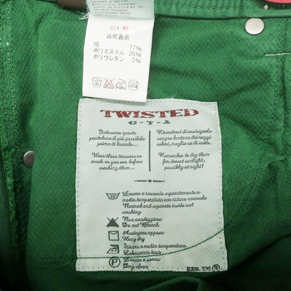 [Used] GTA TWISTED Stretch Cotton Polyester 5 Pocket Pants Green [32] [Condition Rank A] [Men&