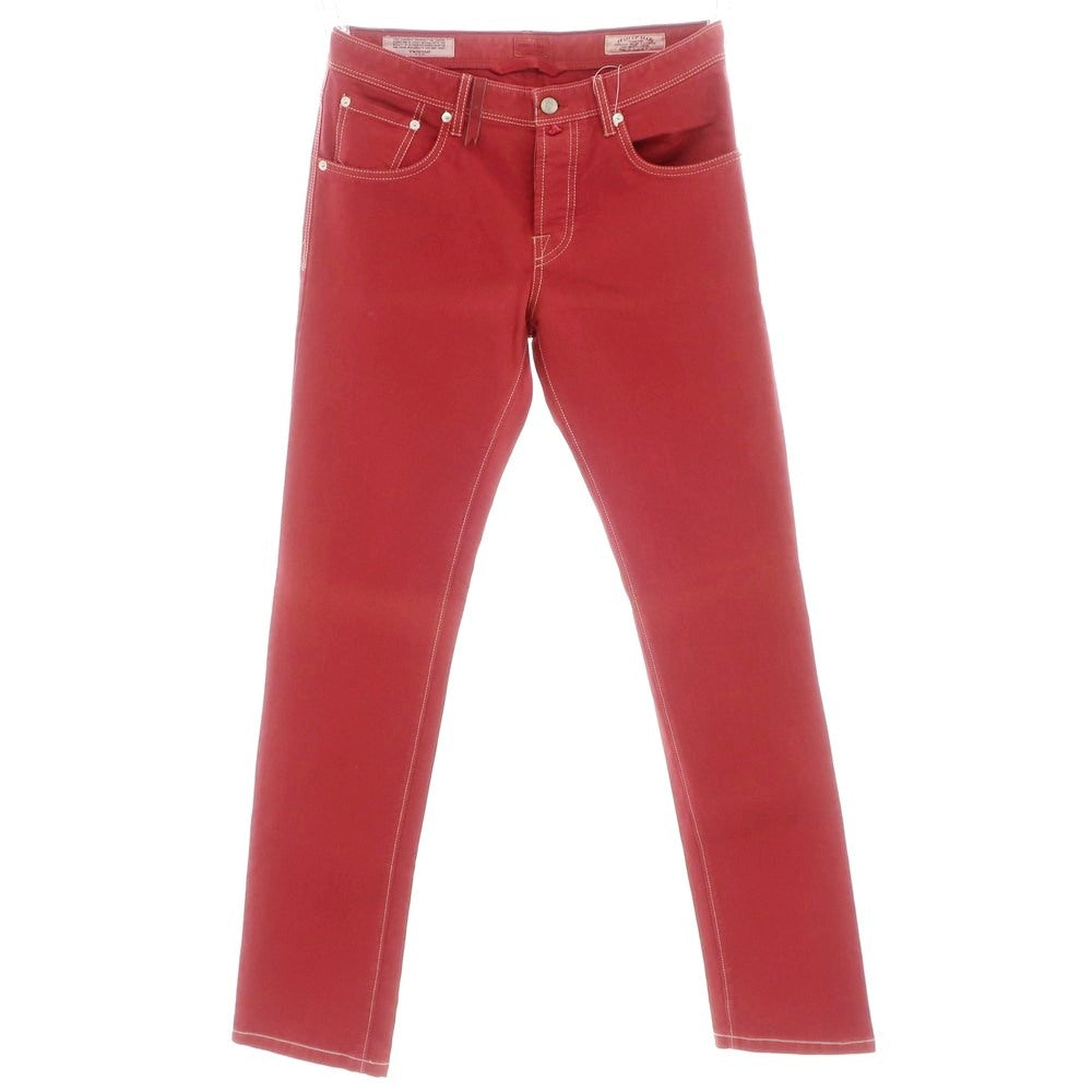 【中古】ジーティーアー ツイステッド G.T.A TWISTED ストレッチ コットンポリエステル 5ポケットパンツ レッド【 32 】【 状態ランクB 】【 メンズ 】