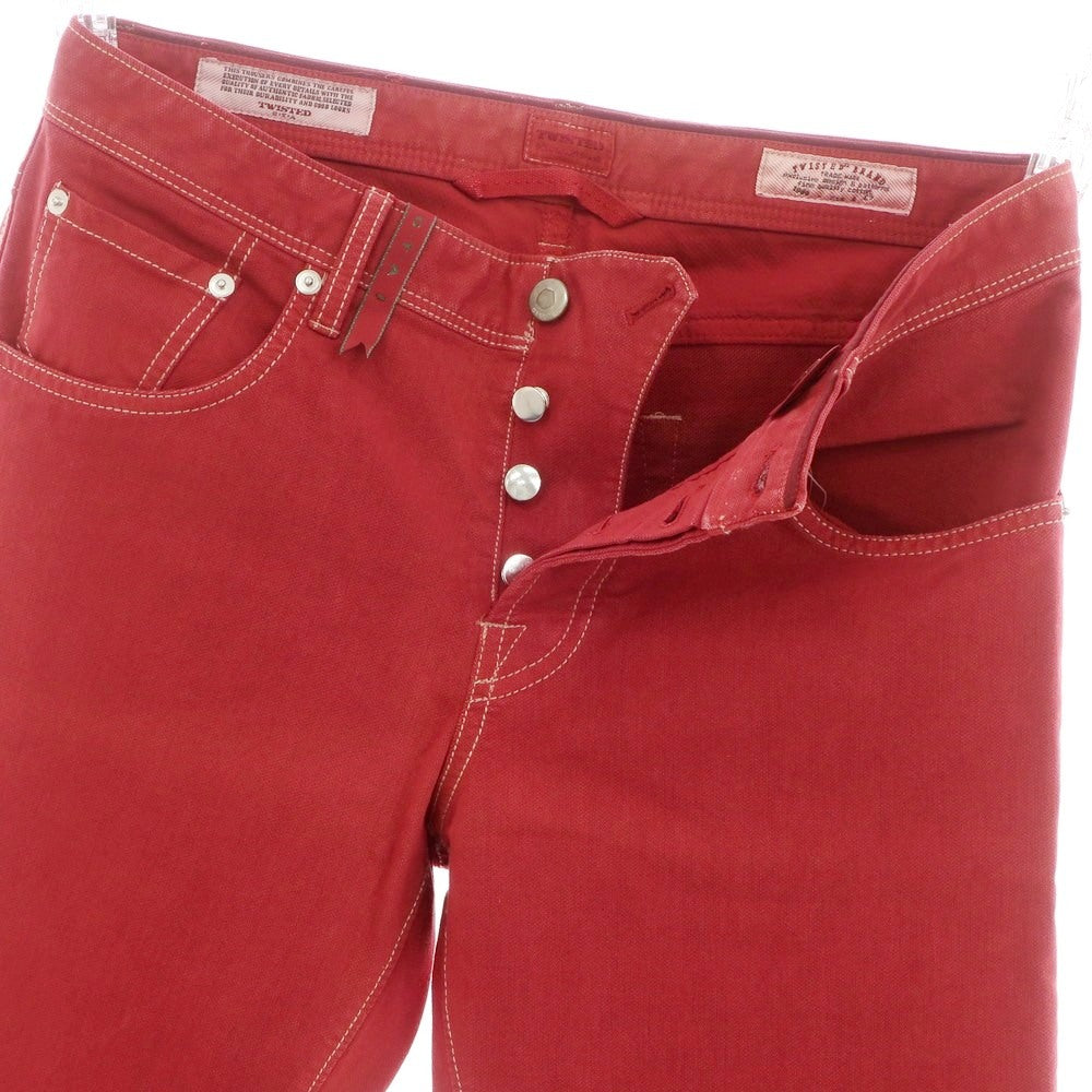 [Used] GTA TWISTED Stretch Cotton Polyester 5 Pocket Pants Red [32] [Condition Rank B] [Men&