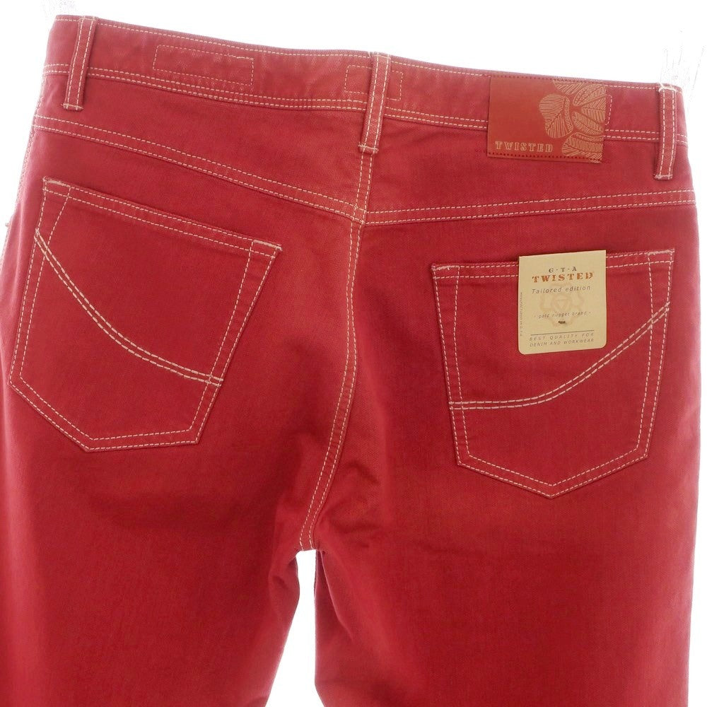 [Used] GTA TWISTED Stretch Cotton Polyester 5 Pocket Pants Red [32] [Condition Rank B] [Men&