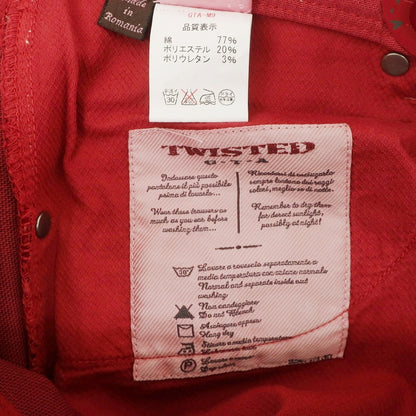 [Used] GTA TWISTED Stretch Cotton Polyester 5 Pocket Pants Red [32] [Condition Rank B] [Men&
