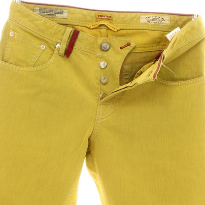 [Used] GTA TWISTED Stretch Cotton Polyester 5 Pocket Pants Yellow [32] [Condition Rank B] [Men&
