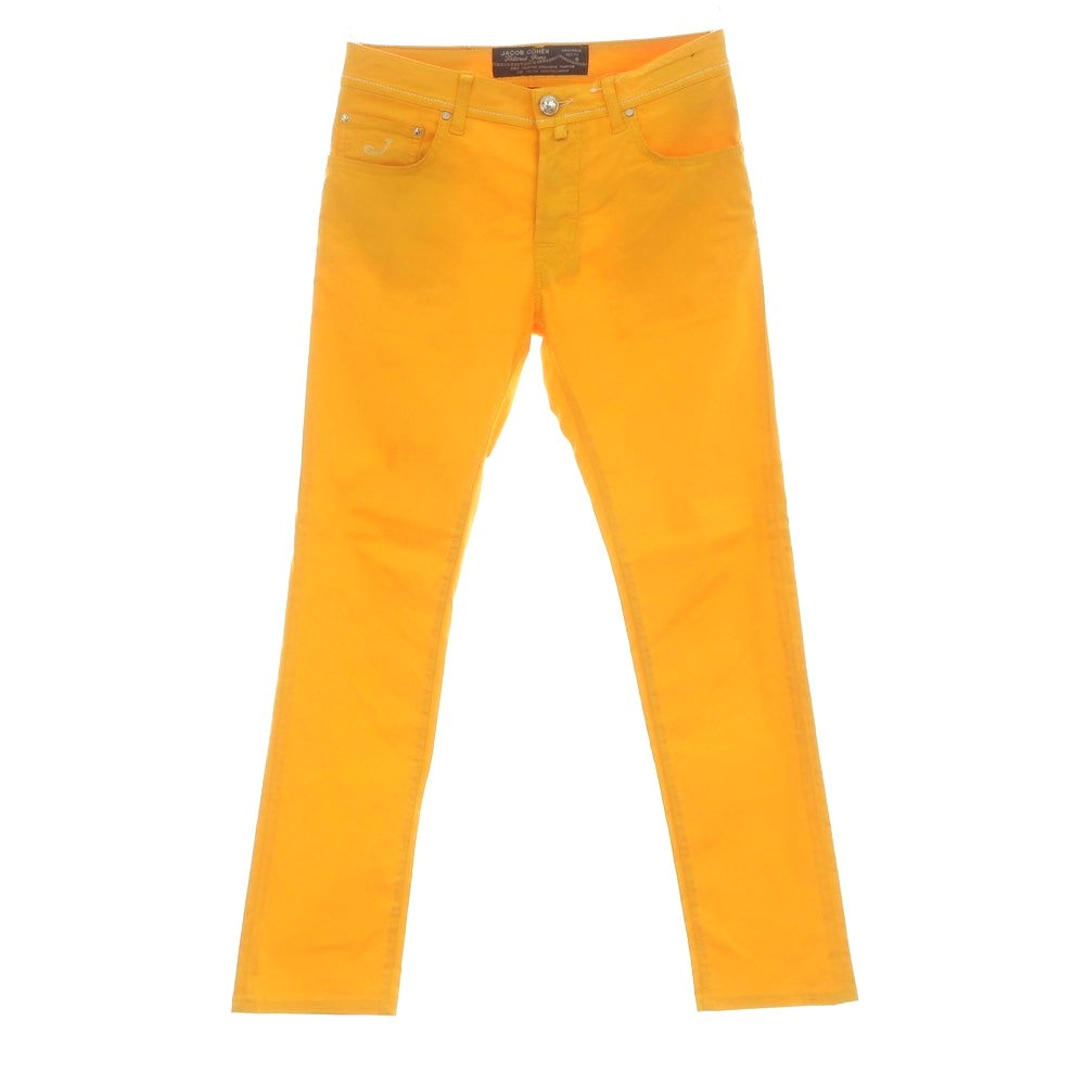 【中古】ヤコブコーエン JACOB COHEN PW688 ストレッチ コットン 5ポケットパンツ オレンジイエロー【 31 】【 状態ランクB 】【 メンズ 】 [BPD]