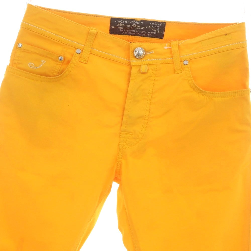 【中古】ヤコブコーエン JACOB COHEN PW688 ストレッチ コットン 5ポケットパンツ オレンジイエロー【 31 】【 状態ランクB 】【 メンズ 】 [BPD]