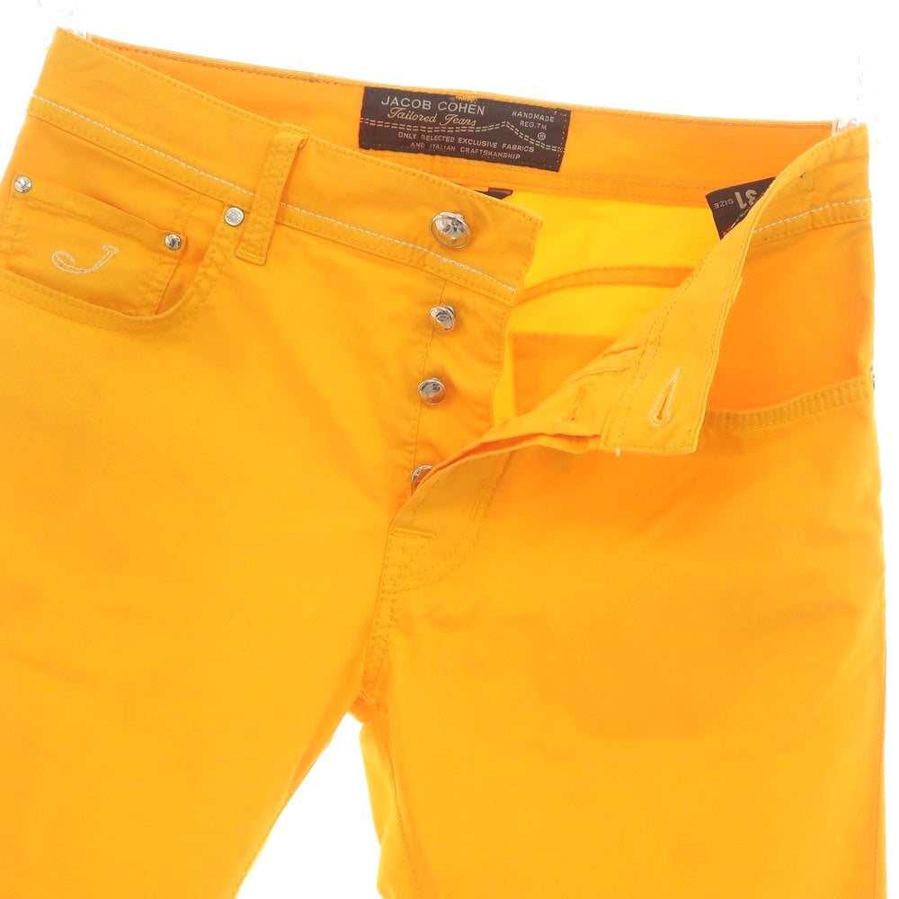 【中古】ヤコブコーエン JACOB COHEN PW688 ストレッチ コットン 5ポケットパンツ オレンジイエロー【 31 】【 状態ランクB 】【 メンズ 】 [BPD]