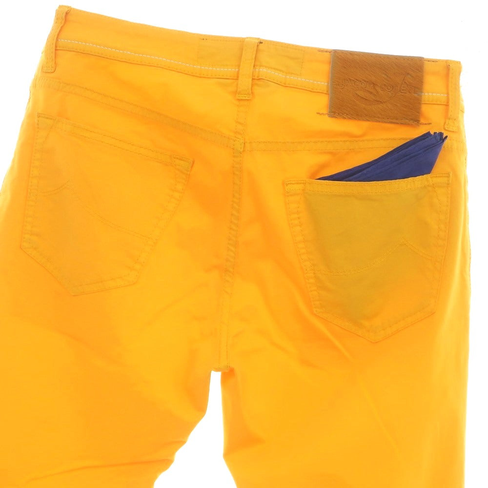 【中古】ヤコブコーエン JACOB COHEN PW688 ストレッチ コットン 5ポケットパンツ オレンジイエロー【 31 】【 状態ランクB 】【 メンズ 】 [BPD]