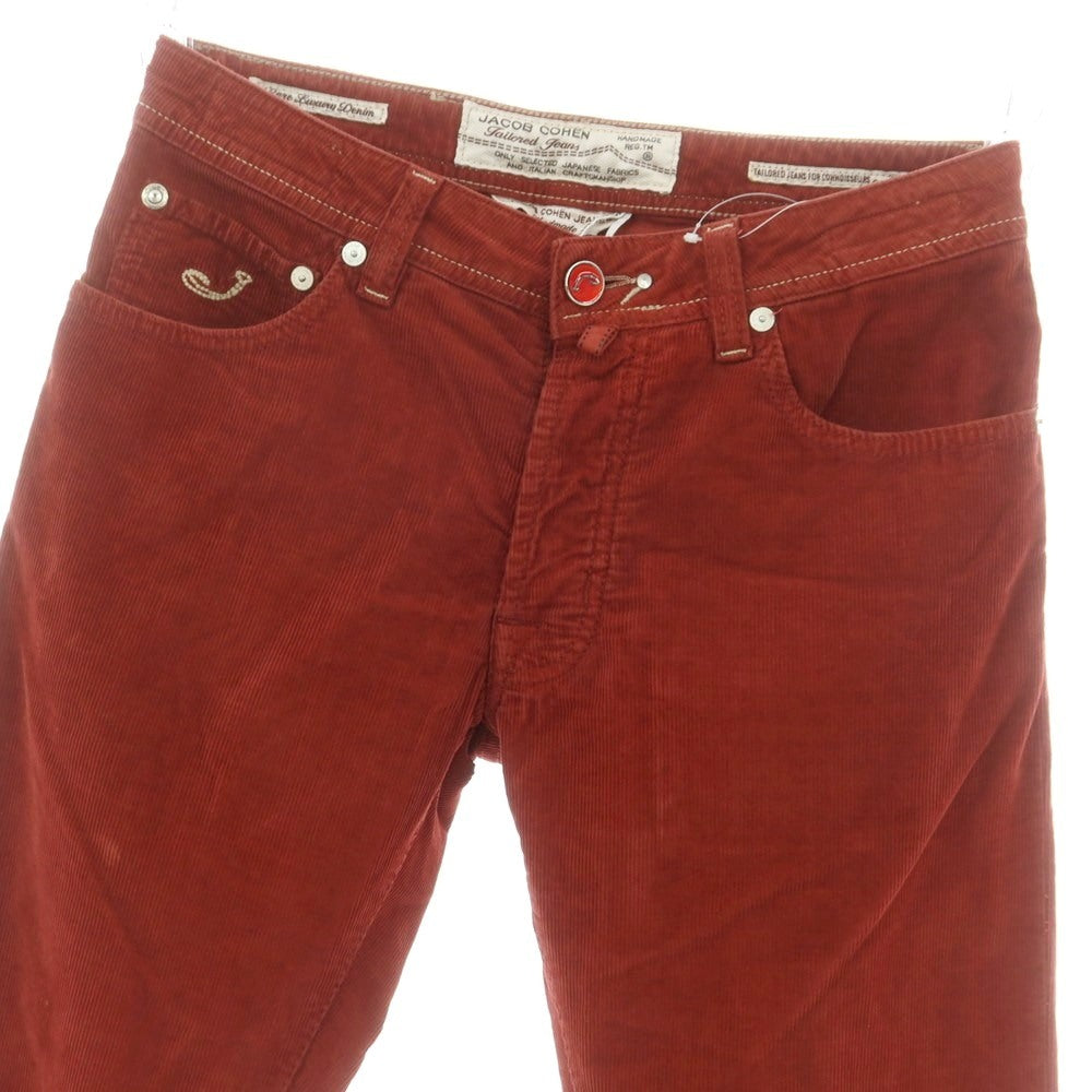 【中古】ヤコブコーエン JACOB COHEN J620 ストレッチ コットン コーデュロイパンツ レッド系【 32 】【 状態ランクC 】【 メンズ 】