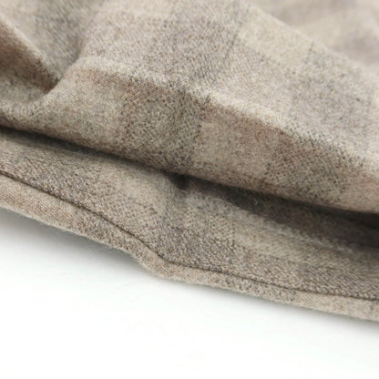 【中古】ジェルマーノ GERMANO ウール チェック カジュアルスラックスパンツ ベージュxグレー【 48 】【 状態ランクC 】【 メンズ 】