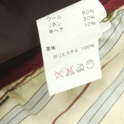 【中古】キソヴェル Quesorvel ウールリネンモヘヤ カーゴパンツ オリーブ【 44 】【 状態ランクB 】【 メンズ 】