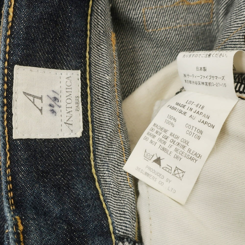 【中古】アナトミカ ANATOMICA コットン ジーンズ デニムパンツ ネイビー【 30/31 】【 状態ランクC 】【 メンズ 】 [APD]