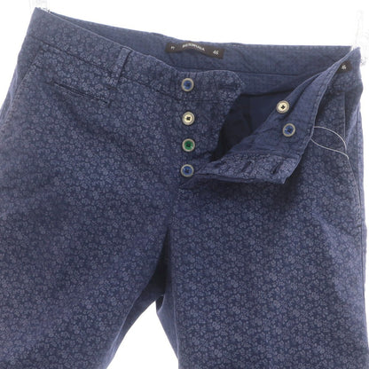 【中古】ピーティーゼロウーノ PT01 BERMUDA ストレッチ コットン ボタニカル柄 ショートパンツ ネイビー【 46 】【 状態ランクC 】【 メンズ 】 [APD]