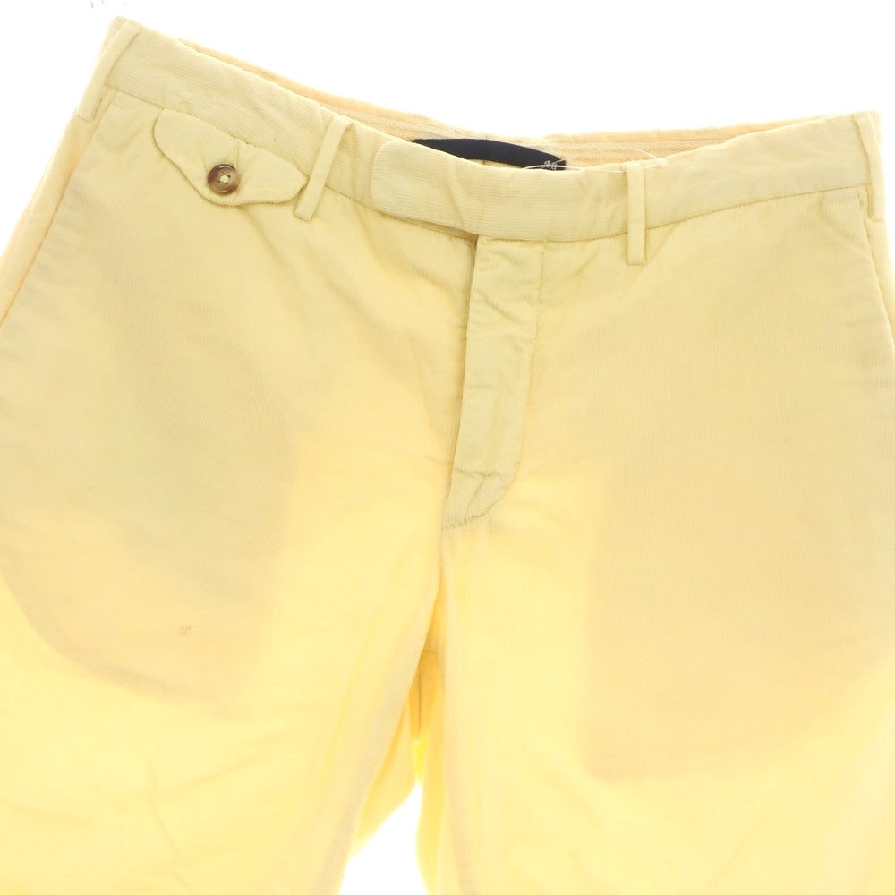 [Used] INCOTEX Cotton Summer Corduroy Shorts Light Yellow [48] [Condition Rank C] [Men&