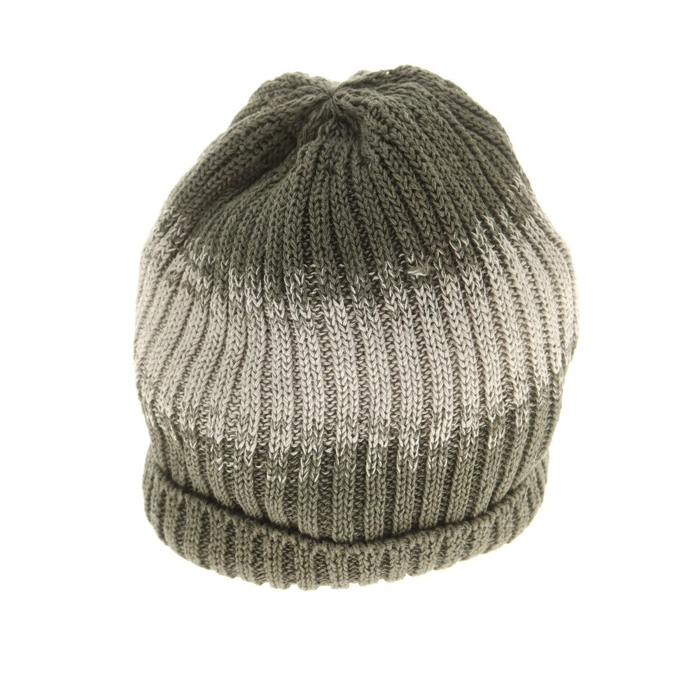 [Used] [Unused] Journeyman Linen Knit Cap Olive x Gray [F] [Condition Rank S] [Men&
