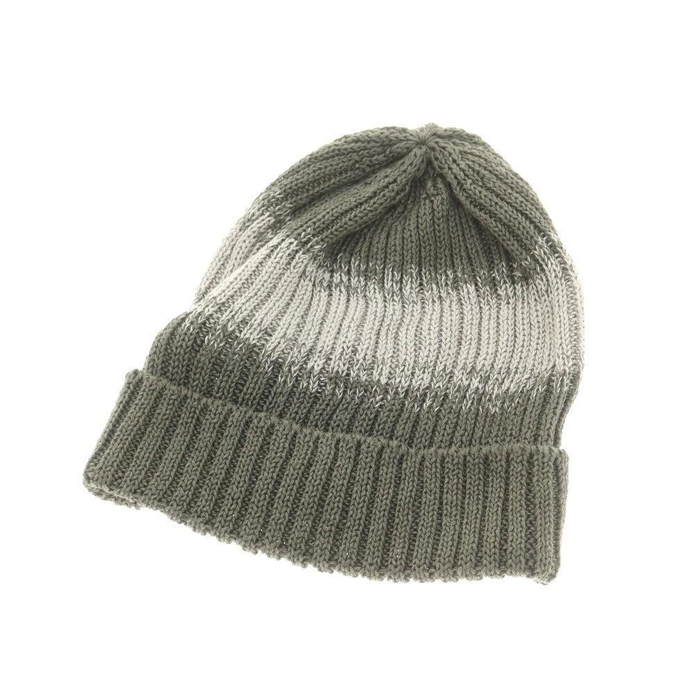 [Used] [Unused] Journeyman Linen Knit Cap Olive x Gray [F] [Condition Rank S] [Men&