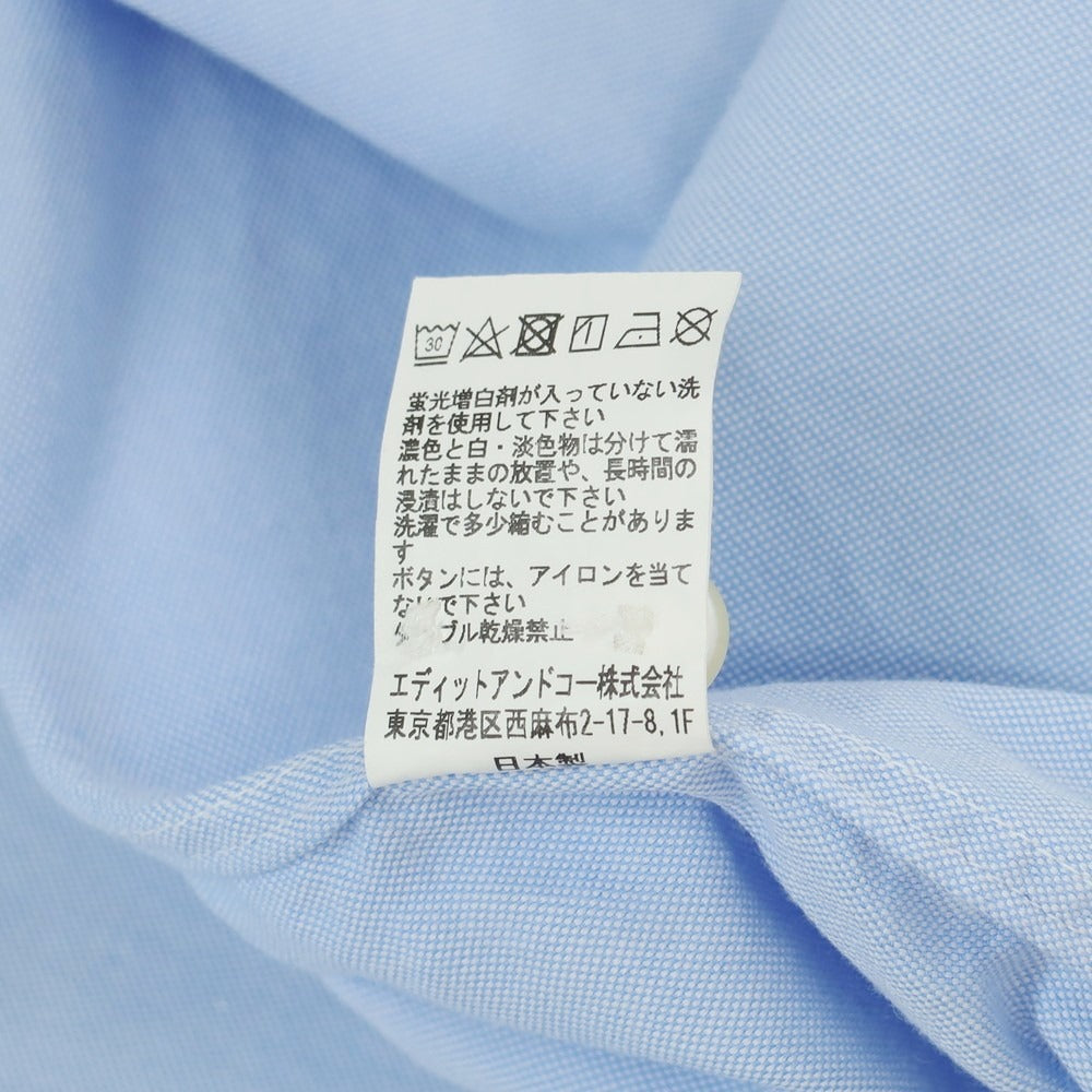 [Used] La Favola Oxford Cotton BD Shirt Sax Blue [1] [Condition Rank C] [Men&