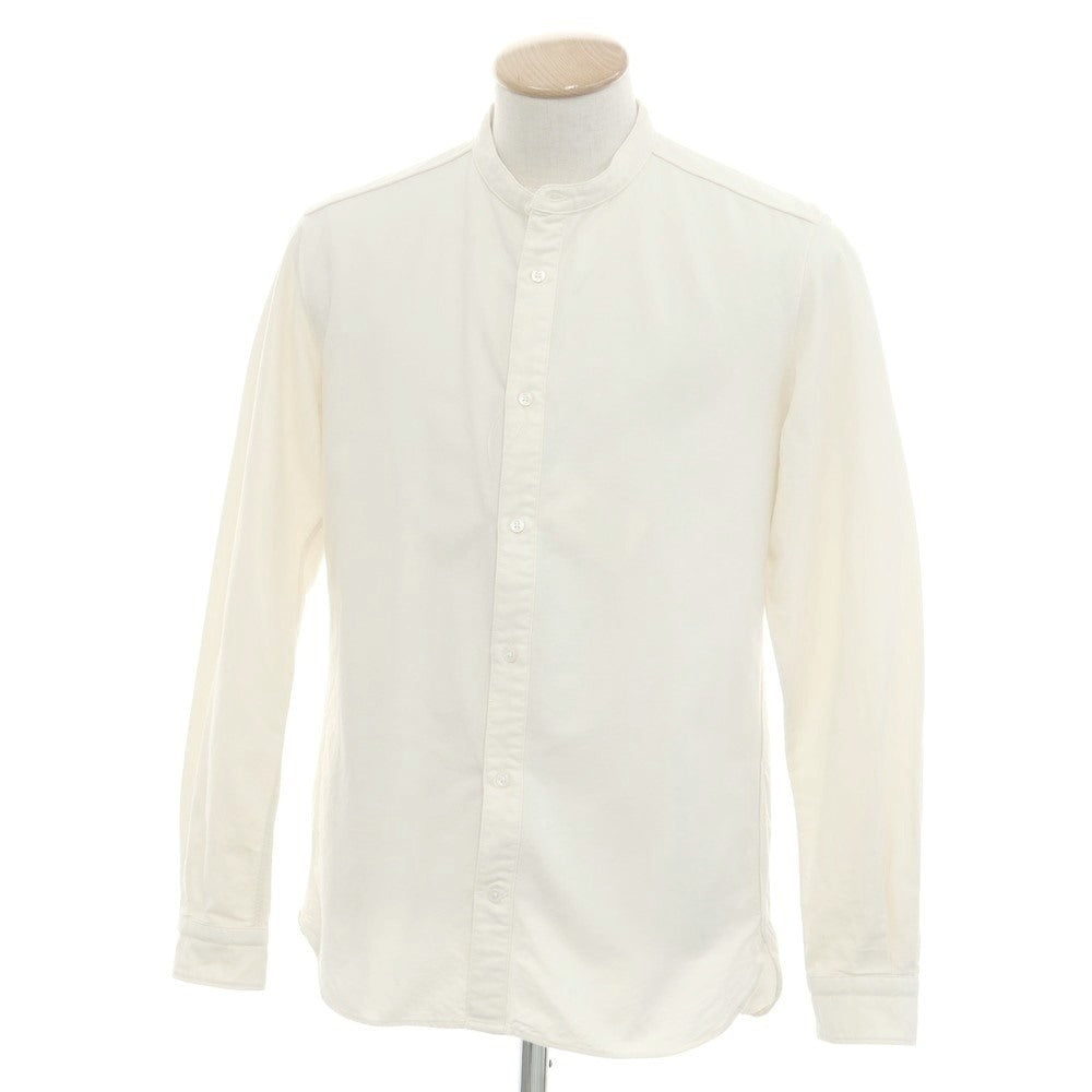 [Used] ORGUEIL Oxford cotton band collar shirt, off-white [38] [Condition rank B] [Men&