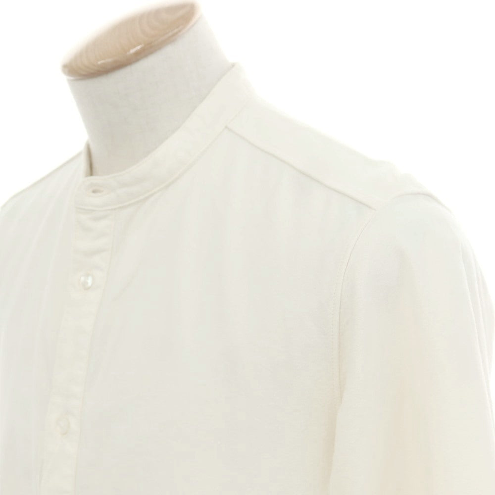 [Used] ORGUEIL Oxford cotton band collar shirt, off-white [38] [Condition rank B] [Men&